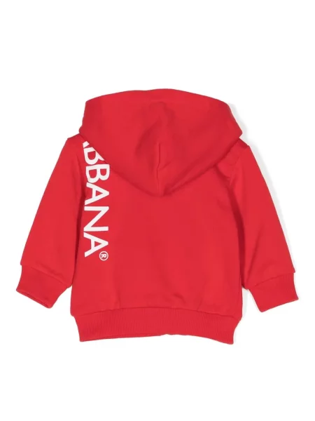 Bluza z kapturem dziecięca Dolce And Gabbana czerwona