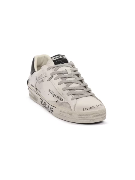 Pantofi Crime London alb