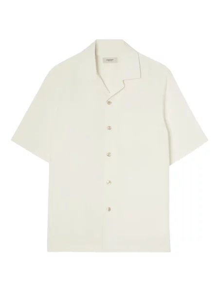 Cămașă Agnona de mătase alb