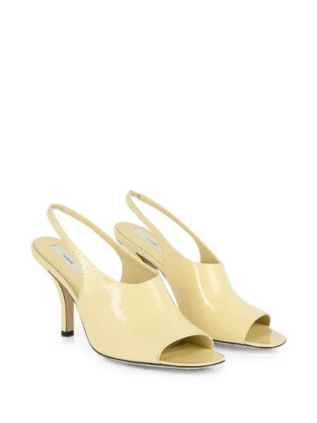 Papuci tip mules Toteme slingback galben