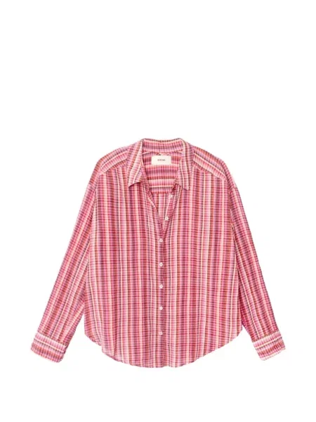 Cămașă în carouri Xirena în carouri roz