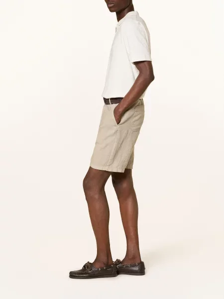 Paul & Shark Plátěné Šortky světle hnědá