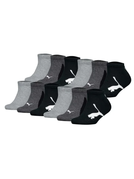 PUMA Zokni világosszürke / sötétszürke / fekete fehér