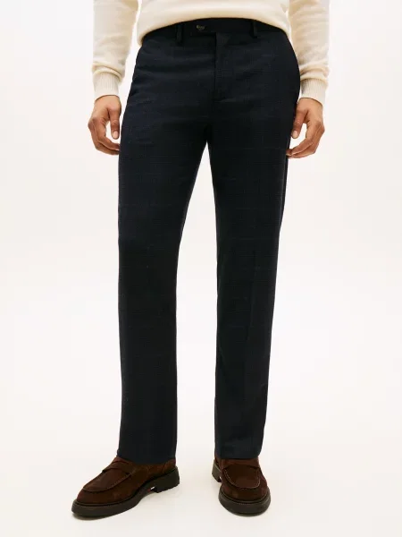 Tommy Hilfiger Chino hlače Denton Mornarsko modra črna