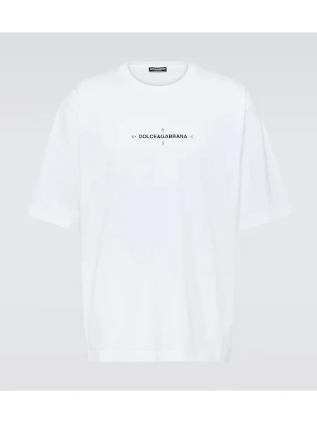 Jersey majica Dolce&gabbana z avtogramom bela
