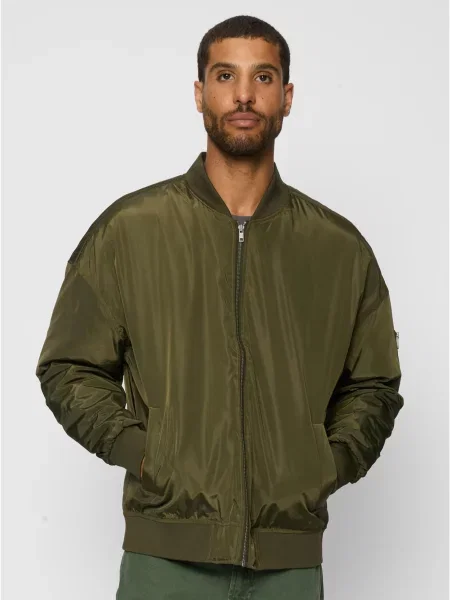 Geacă bomber Urban Classics gri
