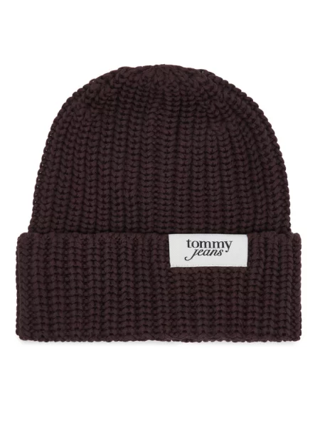 Tommy Hilfiger Czapka Script ciemny brązowy