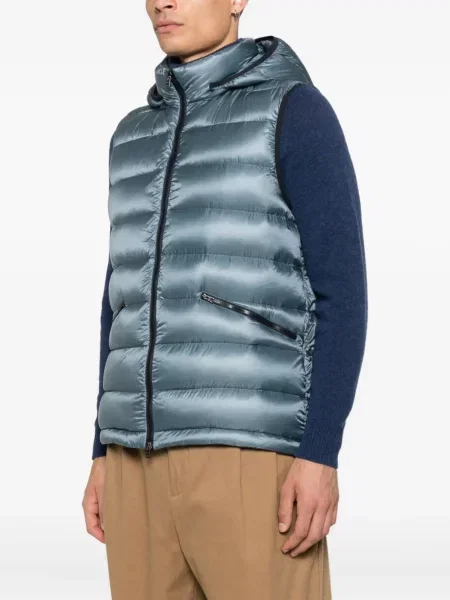 Vestă Herno cu glugă albastru