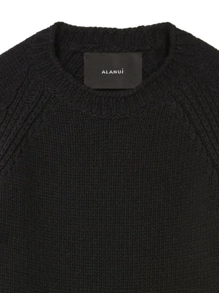 Pulover Alanui cu decolteu rotund negru