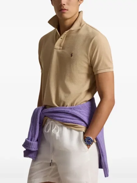 Τέντωμα καρό κιλότα Polo Ralph Lauren με κέντημα πράσινο