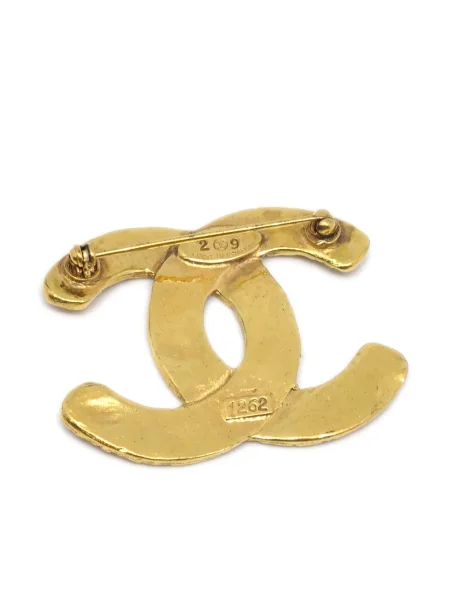 Brož Chanel Pre-owned zlatá