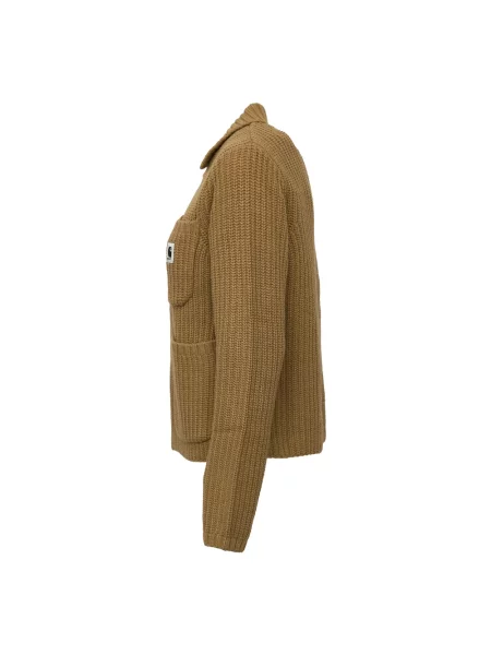 Kardigan Carhartt Wip wełniany beżowy