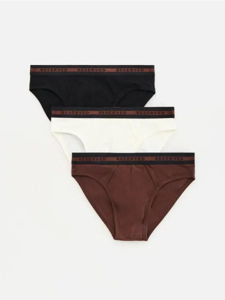 Reserved Set de 3 perechi de chiloți crem