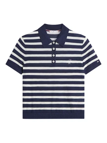 Polo Tommy Hilfiger z krótkim rękawem niebieskie