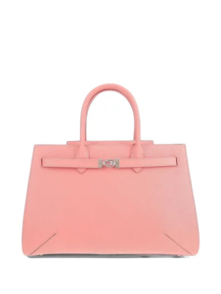Geantă shopper Tyler Ellis din piele roz