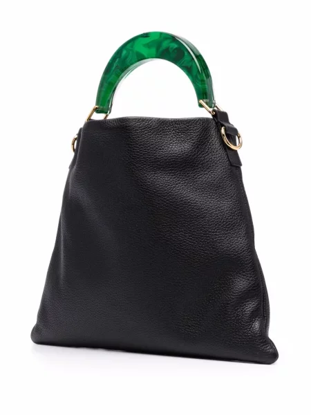 Geantă shopper Marni din piele negru