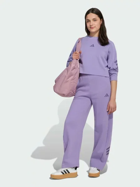 Детские брюки Adidas фиолетовые