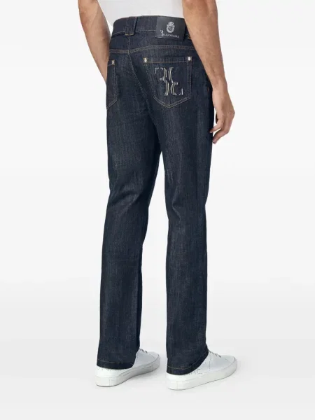 Traperice ravnih nogavica Billionaire s autogramom plava