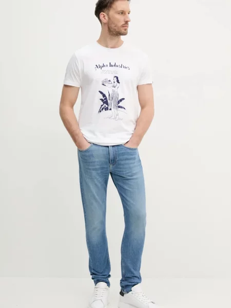 Kratka majica Alpha Industries Alpha Hawaii T bela
