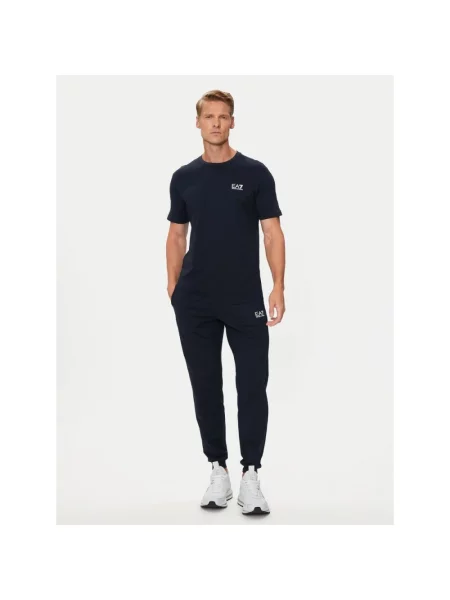 Emporio Armani spodnie dresowe niebieskie