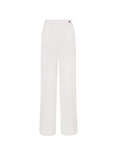 Pantaloni Kiton de lână alb