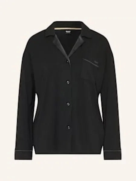 Boss Koszulka Od Piżamy Boss Sheen schwarz czarna