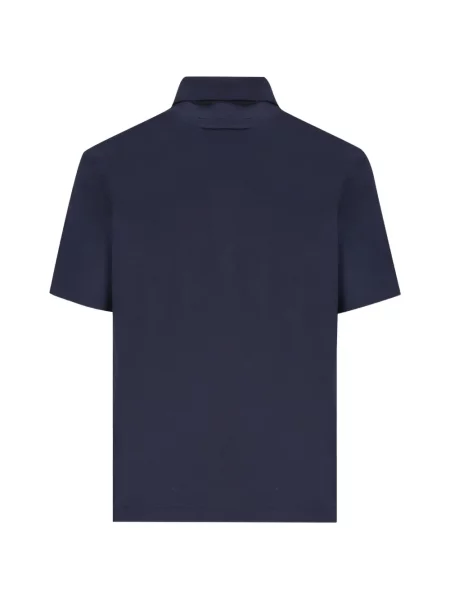 Tricou polo Zegna albastru