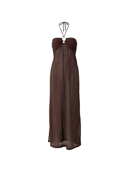 Maxi rochie maxi Melissa Odabash cu gât halter de costum maro