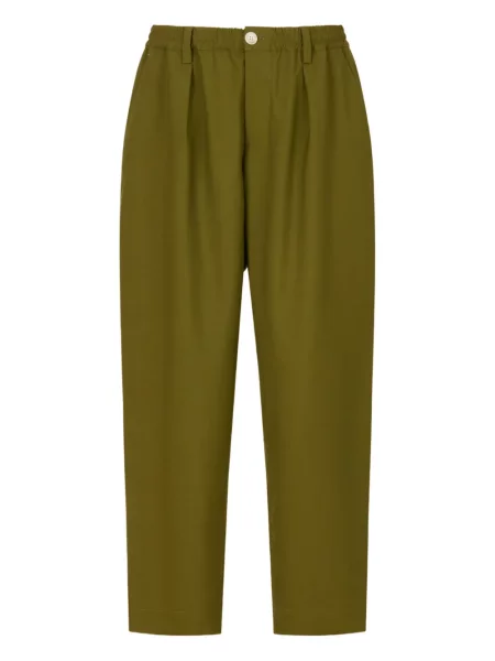 Pantaloni Marni plisate verde