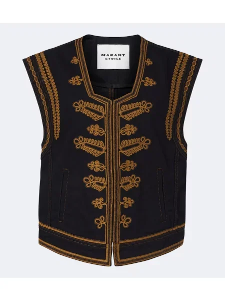 Vestă denim Marant Etoile negru