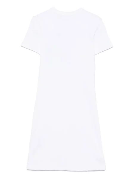 Rochie mini Gcds cu broderie de costum alb
