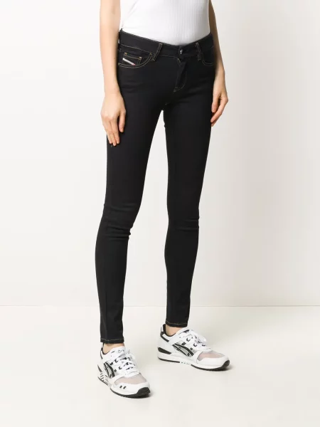 Слаб дънки skinny fit Diesel черно