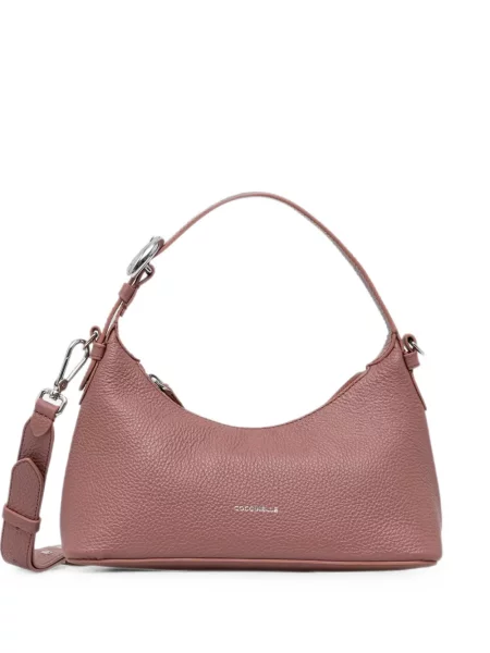 Geantă shopper Coccinelle din piele roz