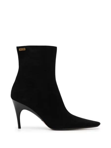 Cizme scurte Balenciaga cu autograf negru