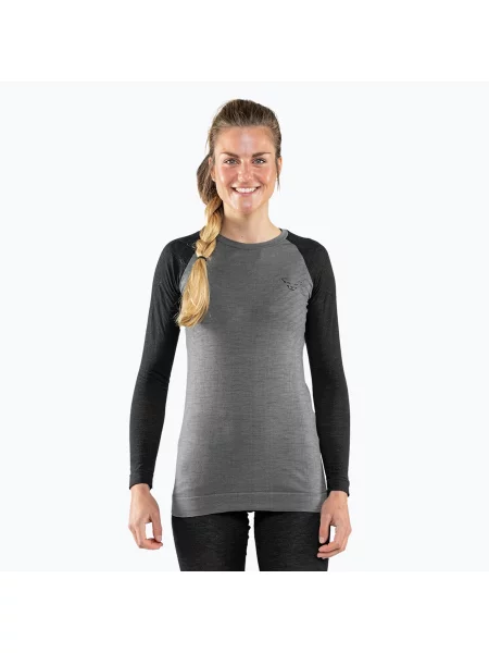 Tricou mânecă lungă Dynafit din lână merinos negru