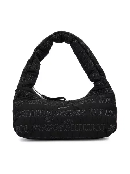 Tommy Jeans Geantă Tjw Icon Aop Shoulder Bag negru