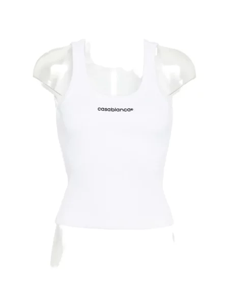 Top Casablanca cu autograf alb