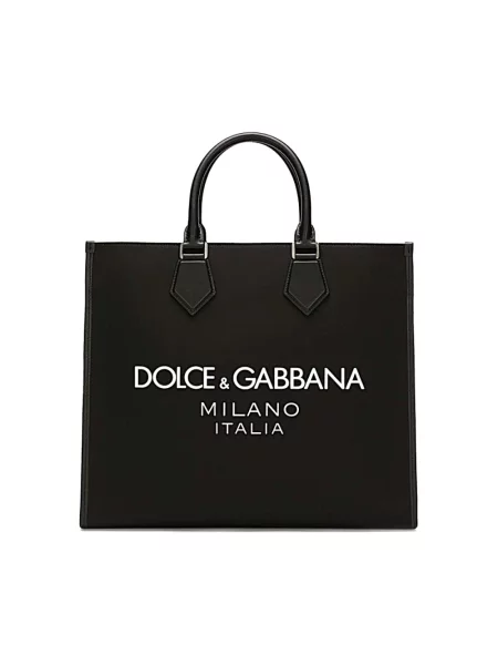 Torebka Dolce And Gabbana z logo czarna