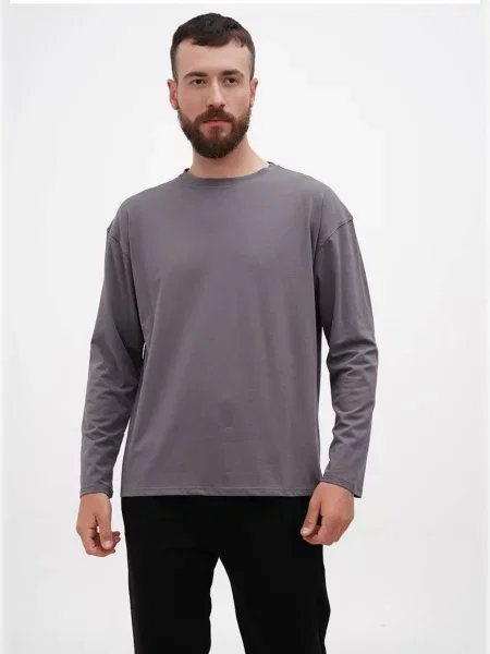 Лонгслив Hibrand серый