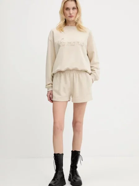 Шорти La Mania однотонні висока посадка MICA бежевий