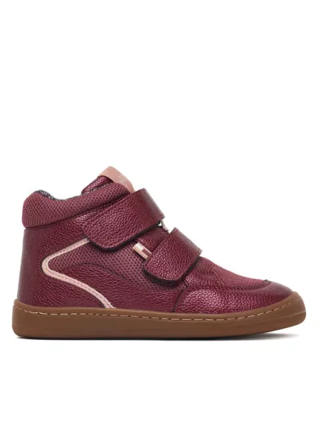 Tommy Hilfiger Сникърси Mid Cut Velcro Sneaker M Бордо