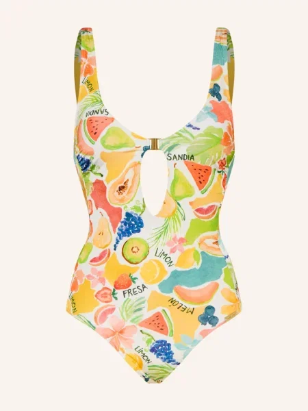 Watercult Plavky Fruitbowl žlutá / světle zelená bílá