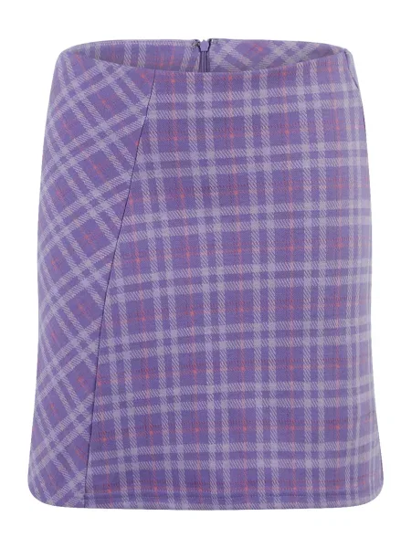 Pieces Petite Sukňa / pastelovo / broskyňová / rubínová fialová