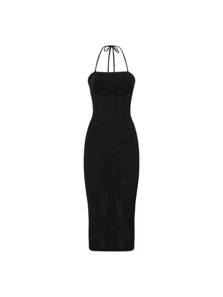 Sukienka midi Wolford z dekoltem halter czarna
