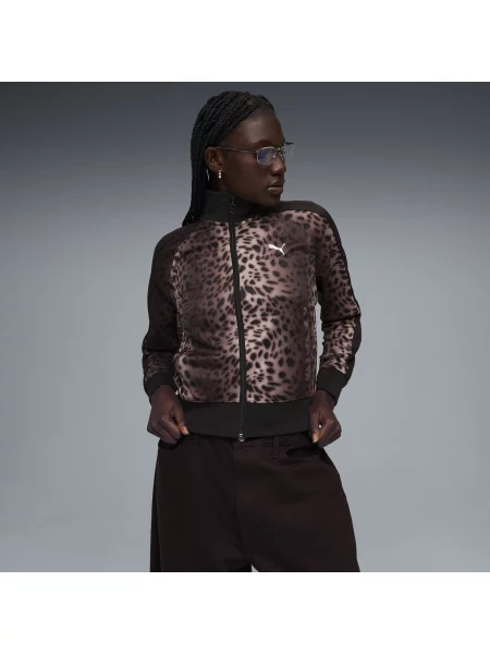 PUMA kurtka dresowa T7 Leo Luxe Odzież S czarny