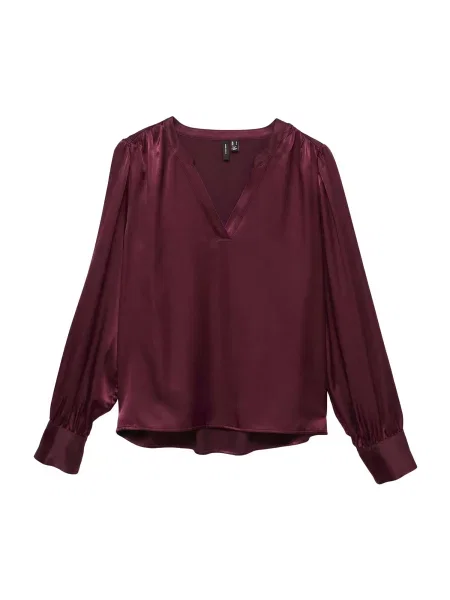 VERO MODA Halenka VMCHARM burgundská červeň