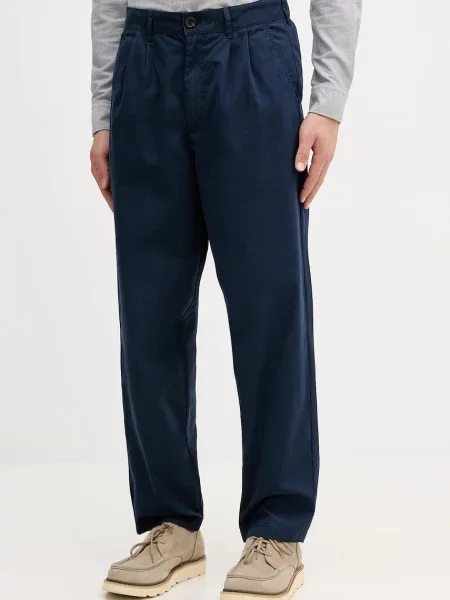 Barbour pantaloni de Cole bleumarin cu fason chinos