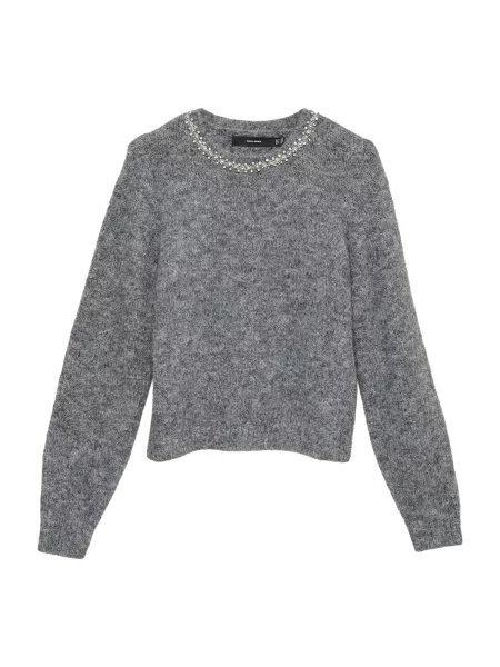 VERO MODA Pulover VMNOVAH amestecat gri