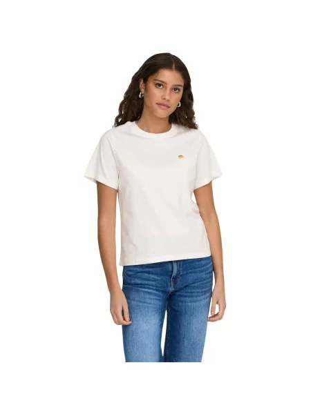 Tričko Jacqueline De Yong s potiskem bílé