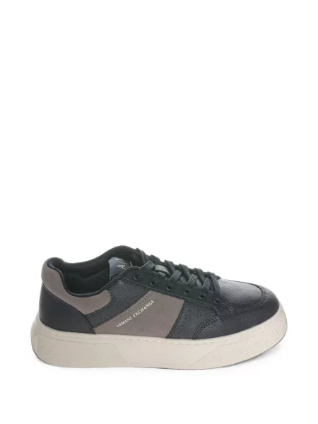 Sneakerși Armani Exchange cu imagine albastru